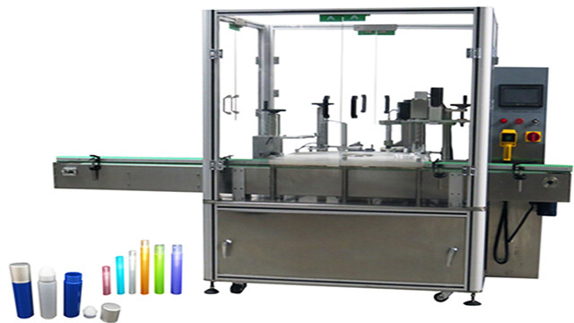 Automatic nail polish eye drop filling capping machine with robotic arm and servo motor system