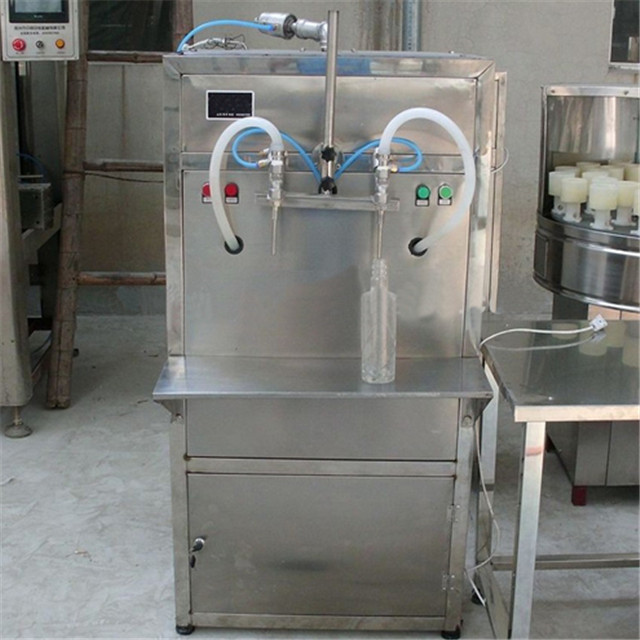 dual head semi automatic liquid wine olive lub oil filling machine 0.5L-5L plastic glass bottle filler equipment
