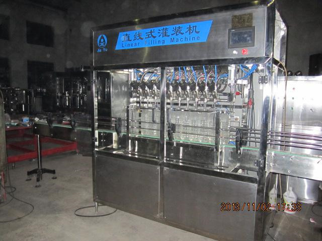 Linear filling machine automatic liquid cream pesticide chemical filler equipment 10nozzles